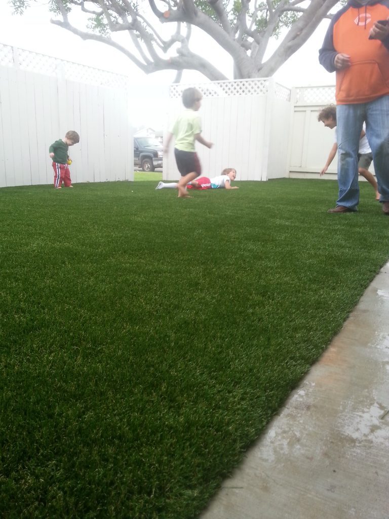 Synthetic Lawn Playground Installation Imperial Beach, Best Artificial Turf Backyard Playgrounds